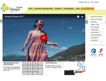 Tablet Screenshot of campingtamaro.ch
